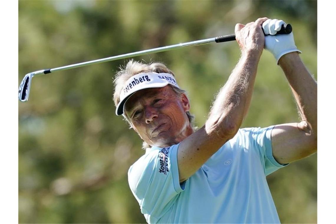 Gewinnt zum sechsten Mal die Gesamtwertung der PGA Champions Tour: Bernhard Langer. Foto: Ross D. Franklin/AP/dpa