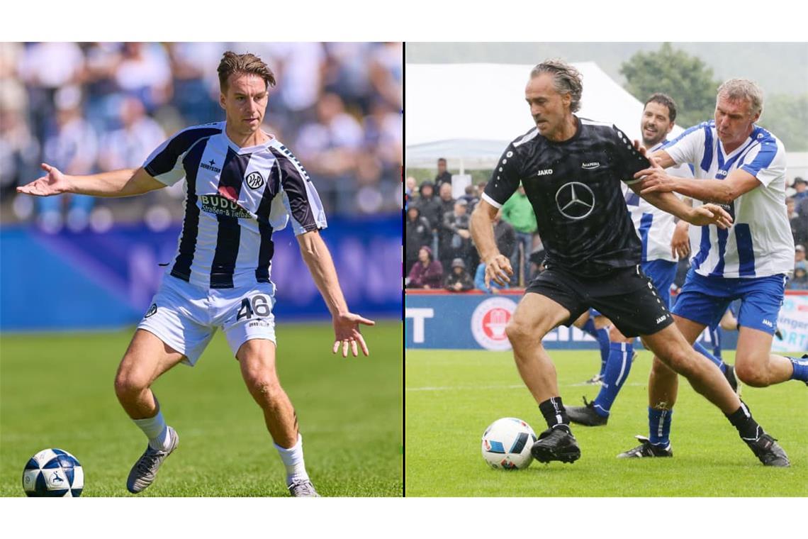 Gianluca Gaudino führt Regie beim VfR Aalen, Papa Maurizio ist noch bei Benefizspielen und auch in der VfB-Traditionself am Ball.