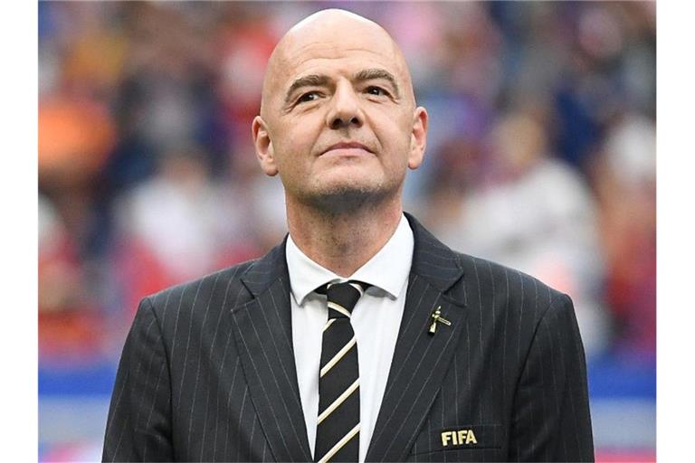 Gianni Infantino, Präsident der FIFA. Foto: Sebastian Gollnow/dpa