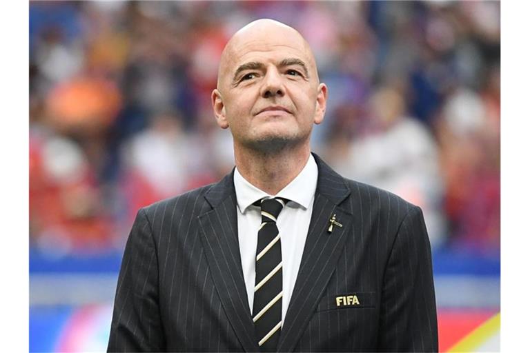 Gianni Infantino, Präsident des Weltfußball-Verbands FIFA. Foto: Sebastian Gollnow/dpa