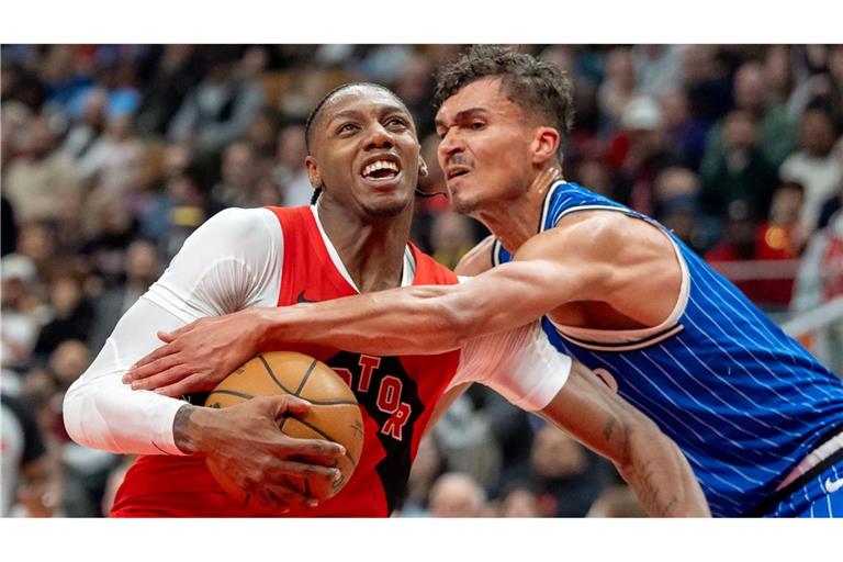 Ging mit den Orlando Magic in Toronto unter: Tristan da Silva (re).