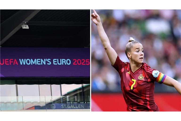 Giulia Gwinn führt die deutsche Mannschaft bei der Frauen-EM als Kapitänin aufs Feld.