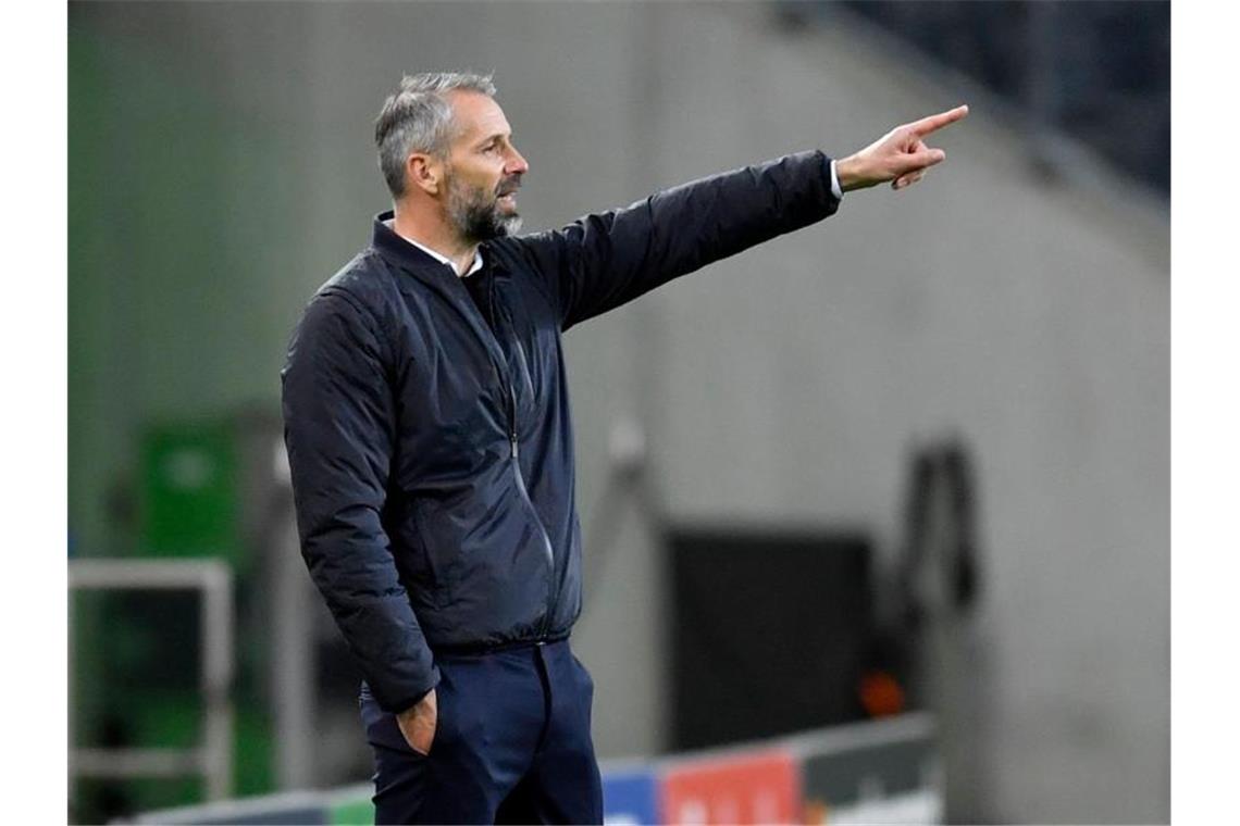Gladbach stolz auf Leistung, aber enttäuscht vom Ergebnis Gladbach-Trainer Marco Rose war nach dem Unentschieden gegen Real Madrid „schwer enttäuscht“. Foto: Marius Becker/dpa