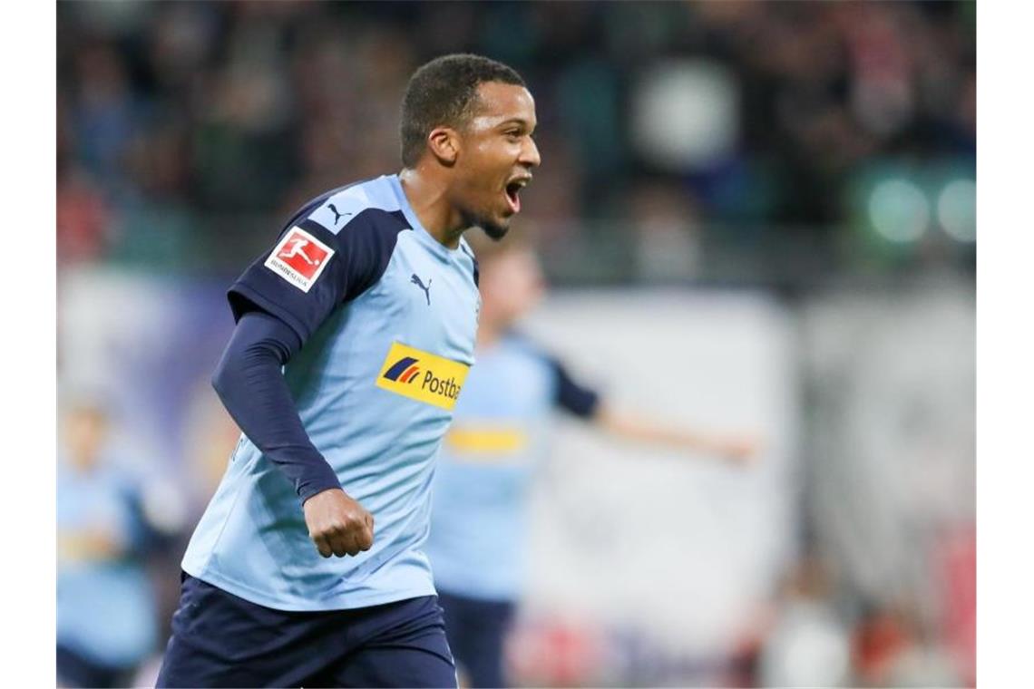 Plea in Gladbachs Startelf: TSG ohne Kramaric Gladbachs Alassane Plea in Aktion. Foto: Jan Woitas/dpa-Zentralbild/dpa