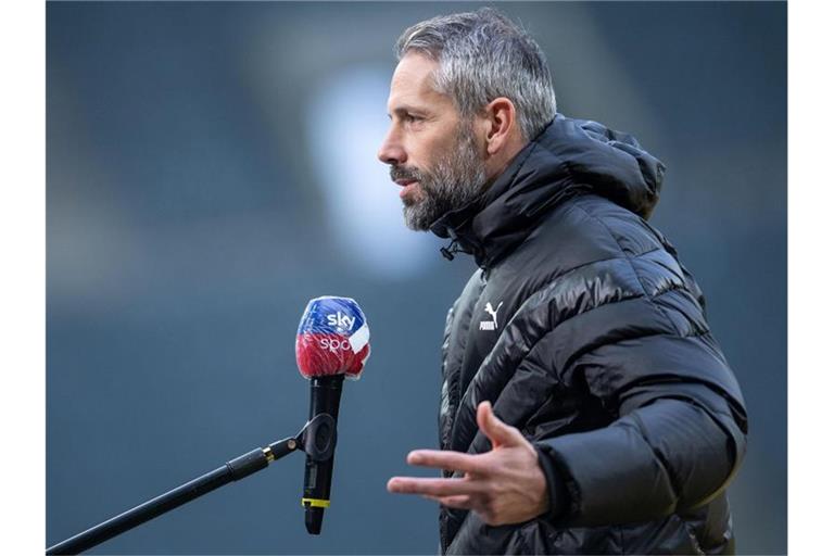 Gladbachs Trainer Marco Rose soll ein Kandidat beim BVB sein. Foto: Marius Becker/dpa