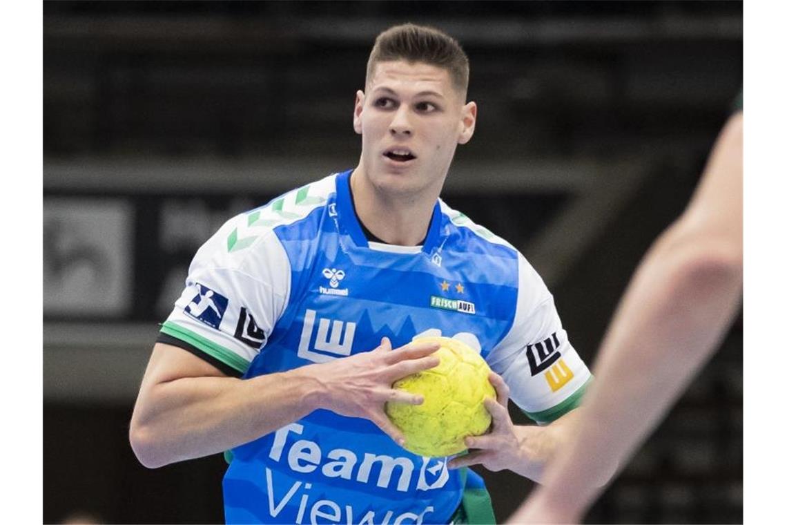 Göppingen verlängert mit Handball-Nationalspieler Heymann Göppingens Sebastian Heymann in Aktion. Foto: Tom Weller/dpa/Archivbild