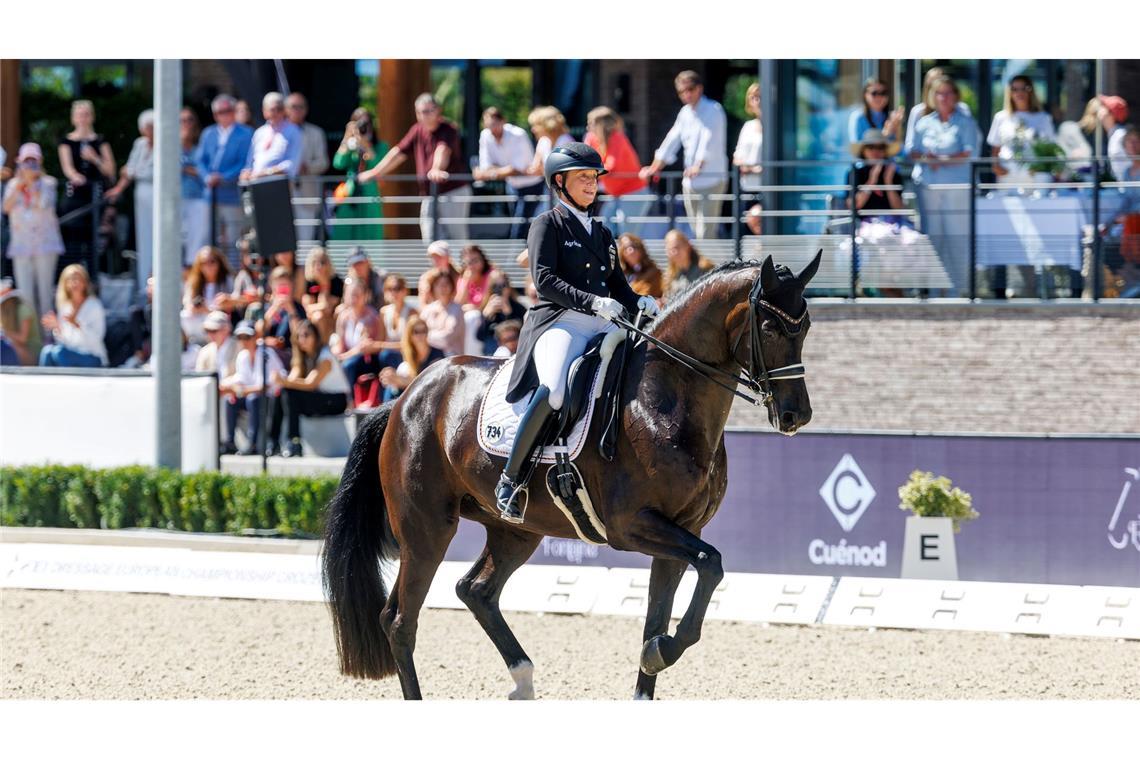 Werth scheitert bei Dressur-EM erneut am 10. Einzel-Gold Gold verpasst: Isabell Werth musste sich mit Bronze begnügen.