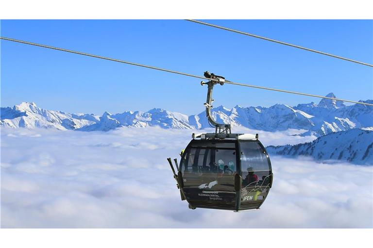 Gondel am Ifen im Kleinwalsertal.