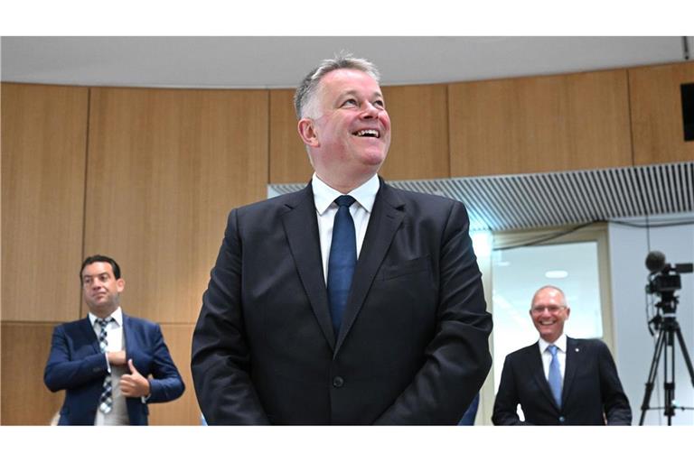 Gordon Schnieder (Mitte, CDU), designierter Ministerpräsident von Rheinland-Pfalz.