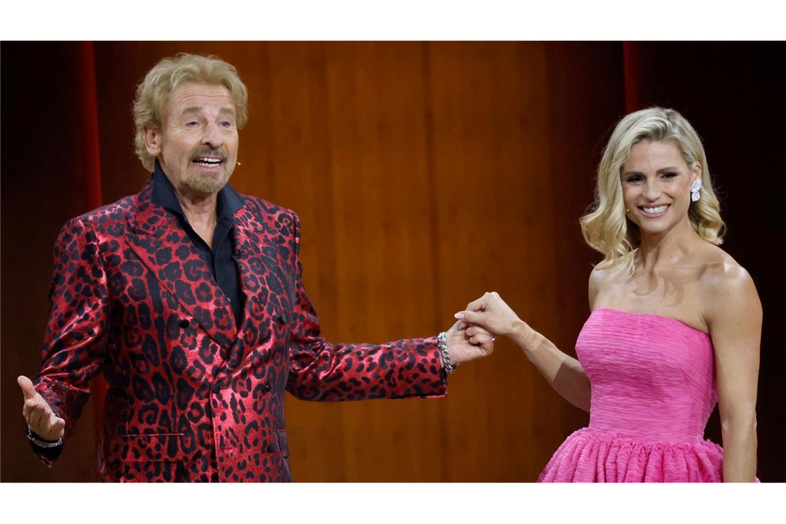 Gottschalk und Hunziker moderierten gemeinsam die ZDF-Show "Wetten, dass..?". (Archivbild)