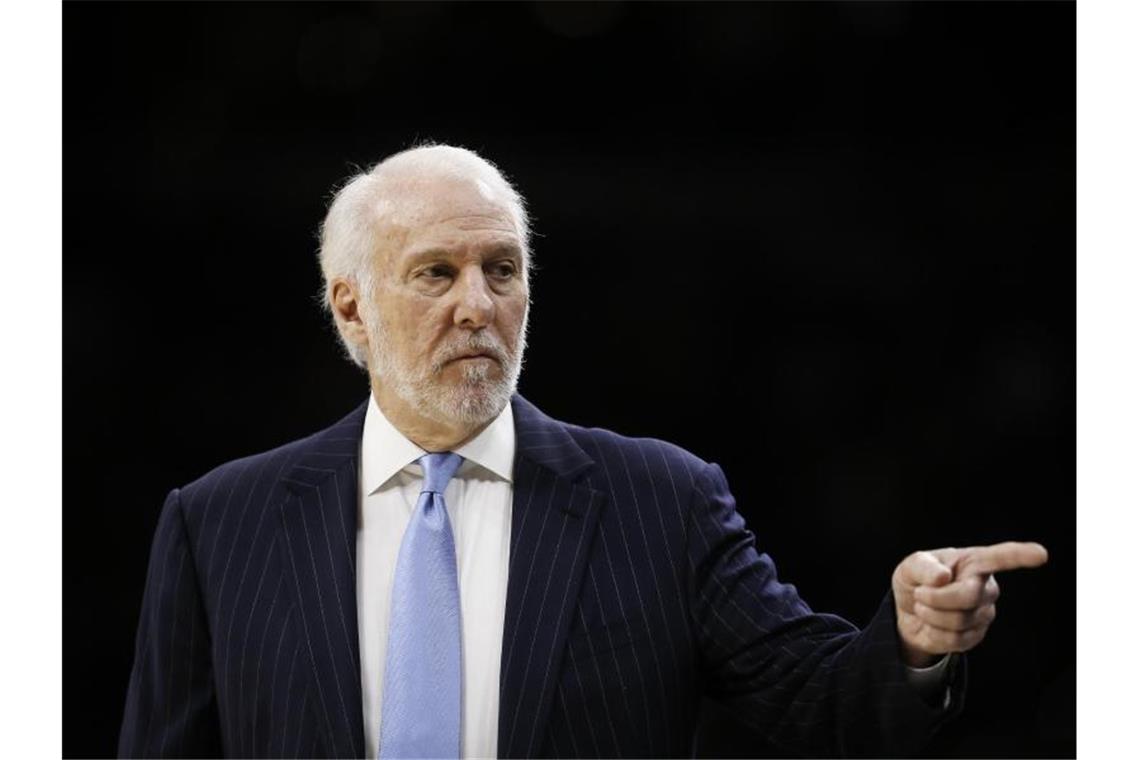 Gregg Popovich, der Trainer der San Antonio Spurs, ist als Trump-Kritiker bekannt. Foto: Matt Slocum/AP/dpa