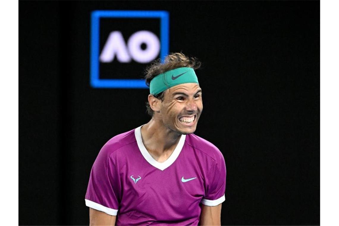 Nadal und Medwedew kämpfen in Melbourne um den Titel Greift nach seinem 21. Grand-Slam-Titel: Rafael Nadal. Foto: Dave Hunt/AAP/dpa
