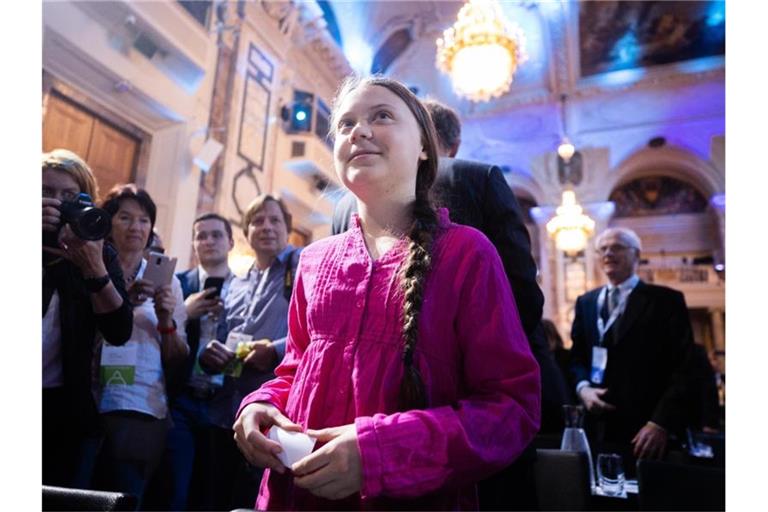 Greta Thunberg: „Einzelne, voneinander isolierte Lösungen sind nicht mehr genug - und das wissen Sie alle.“ Foto: Georg Hochmuth/APA