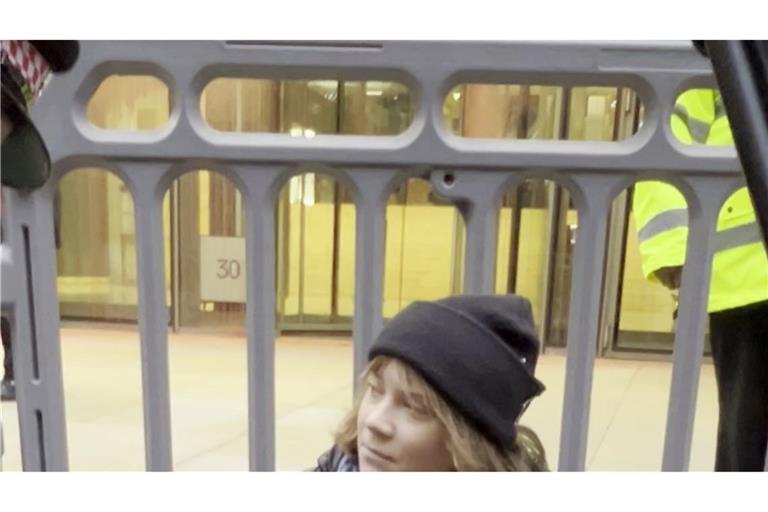 Greta Thunberg zeigt ihre Unterstützung für die propalästinensischen Organisation Palestine Action.