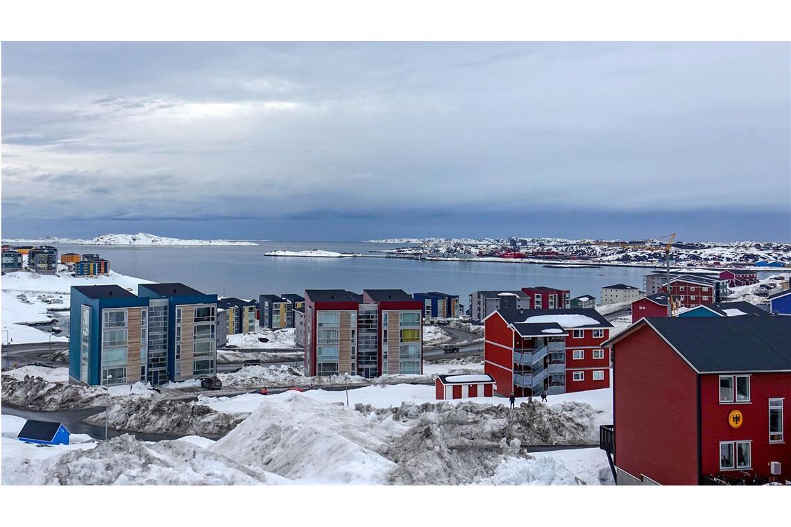 Dänemark investiert in Grönlands Sicherheit Grönlands Hauptstadt Nuuk – der künftige US-Präsident Donald Trump erhebt Ansprüche.