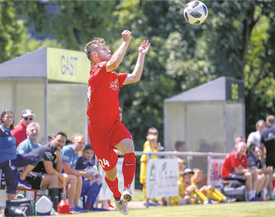 „Werden den Gegner auf keinen Fall unterschätzen“ Großaspachs Yannick Thermann zählt nach seiner Verletzungspause zum Aufgebot.Foto: A. Becher