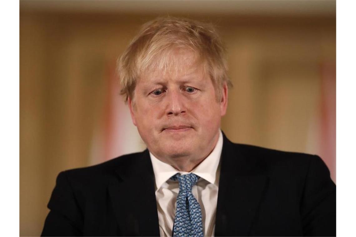 Großbritanniens Premierminister Boris Johnson appelliert an Briten. Foto: Matt Dunham/PA Wire/dpa
