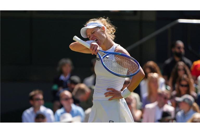 Große Enttäuschung bei Laura Siegemund.