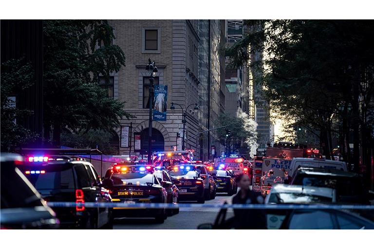 Großeinsatz der Polizei in New York nach einem Schussvorfall.