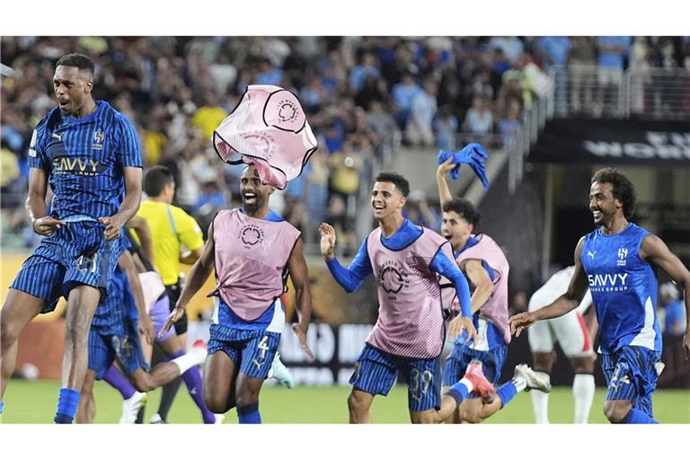 Großer Jubel: Al Hilal ist eine Runde weiter.
