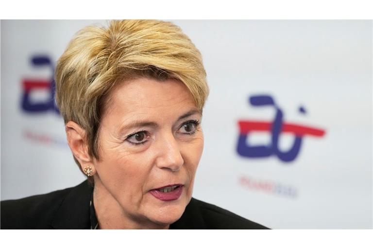 Großes Bedauern über US-Zölle: Bundespräsidentin Keller-Sutter. (Archivbild)