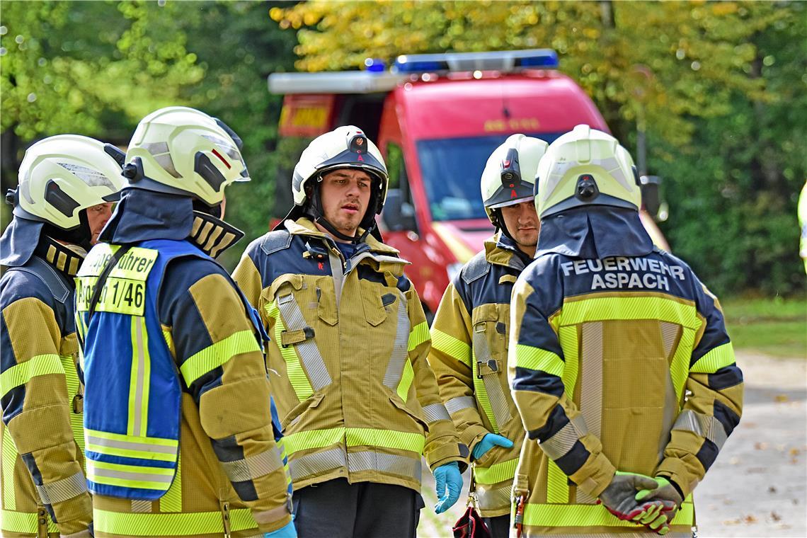 Großübung des Polizeipräsidiums Aalen in Zusammenarbeit mit den lokalen Blaulich...