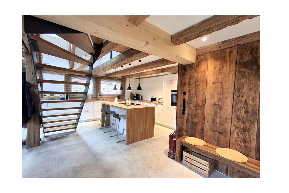 Großzügiger Wohnraum ist  in der ehemaligen Scheune in Horb entstanden.