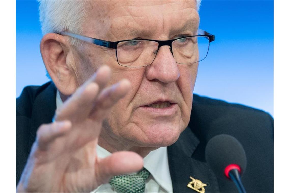 Grünen-Politiker und Ministerpräsident von Baden-Württemberg Winfried Kretschmann. Foto: Bernd Weißbrod/dpa