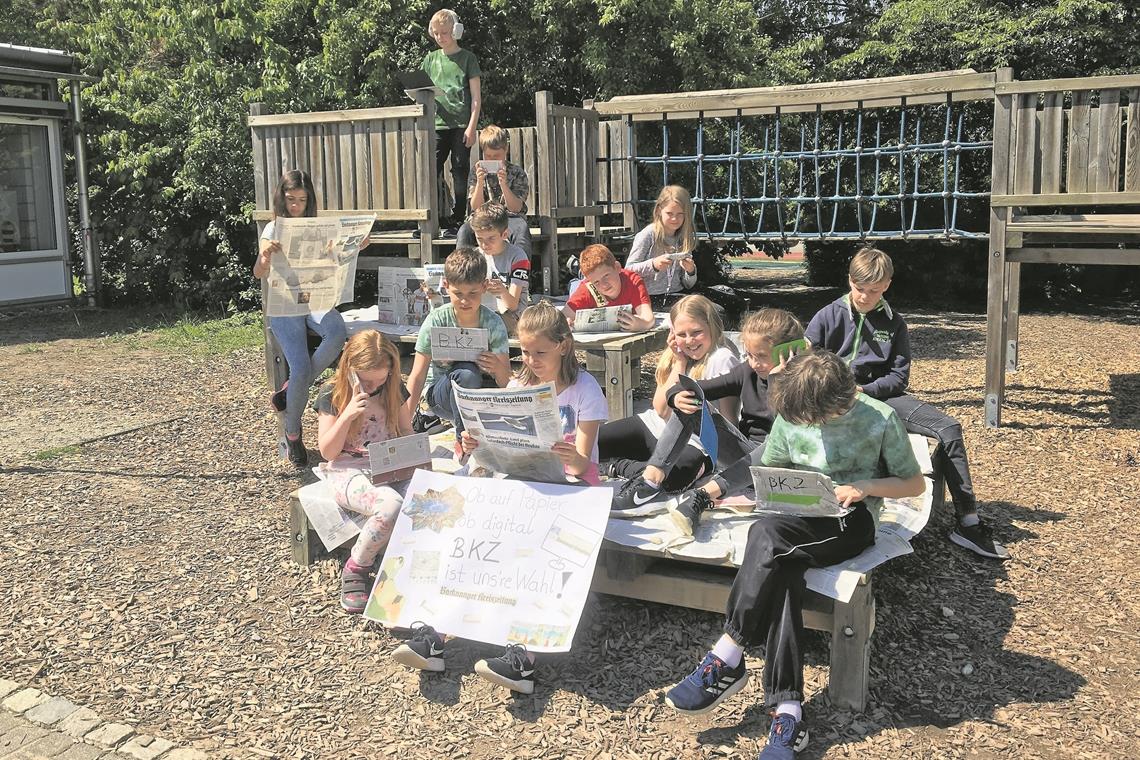 Grundschule im Wacholder in Allmersbach im Tal, Klasse 4a.