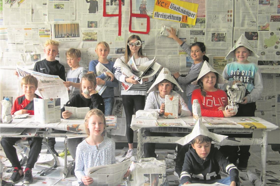 Tolle Ideen beim Fotowettbewerb umgesetzt Grundschule im Wacholder in Allmersbach im Tal, Klasse 4b.