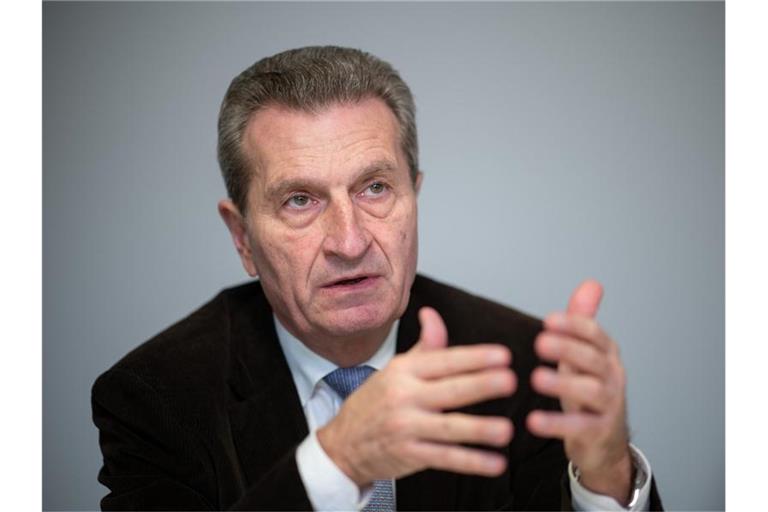 Günther Oettinger (CDU), ehemaliger EU-Kommissar und ehemaliger Ministerpräsident des Landes Baden-Württemberg. Foto: Sebastian Gollnow/dpa/Archivbild