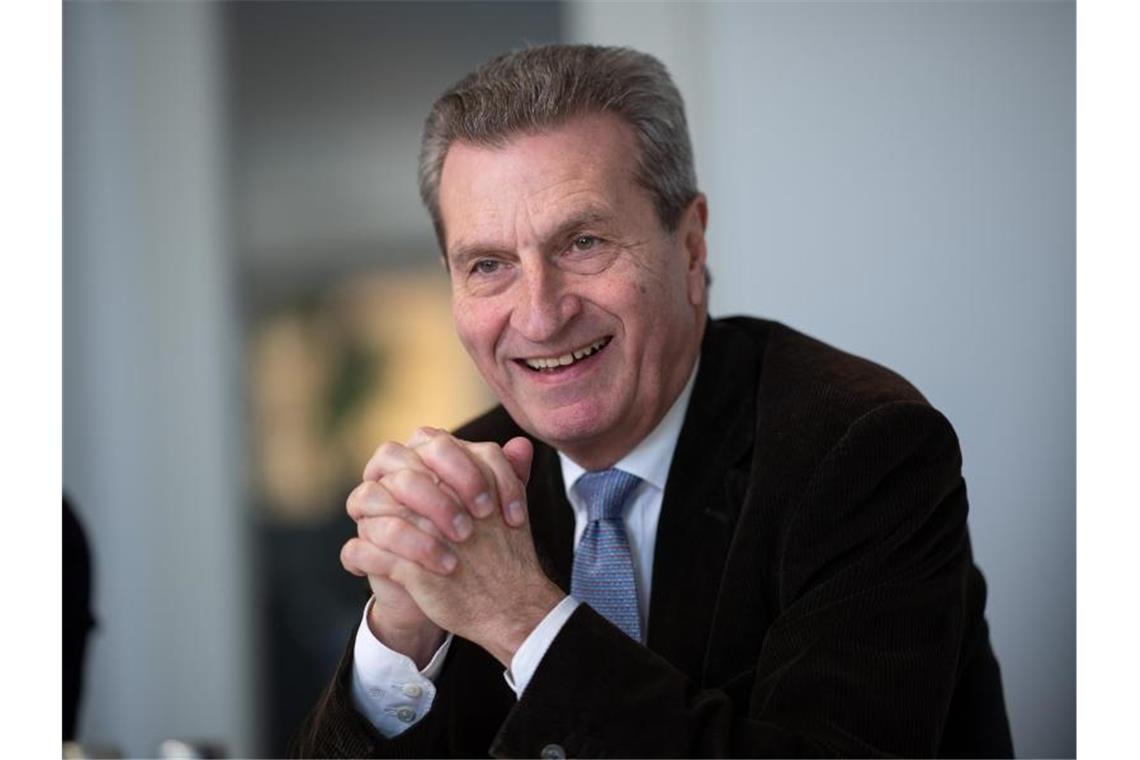 Günther Oettinger (CDU), ehemaliger EU-Kommissar und ehemaliger Ministerpräsident. Foto: Sebastian Gollnow/dpa