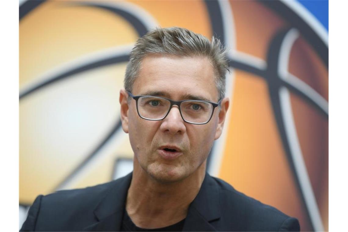 Skyliners-Boss: BBL-Start vier Wochen verschieben Gunnar Wöbke plädiert für eine Verschiebung des BBL-Saisonstarts. Foto: Arne Dedert/dpa