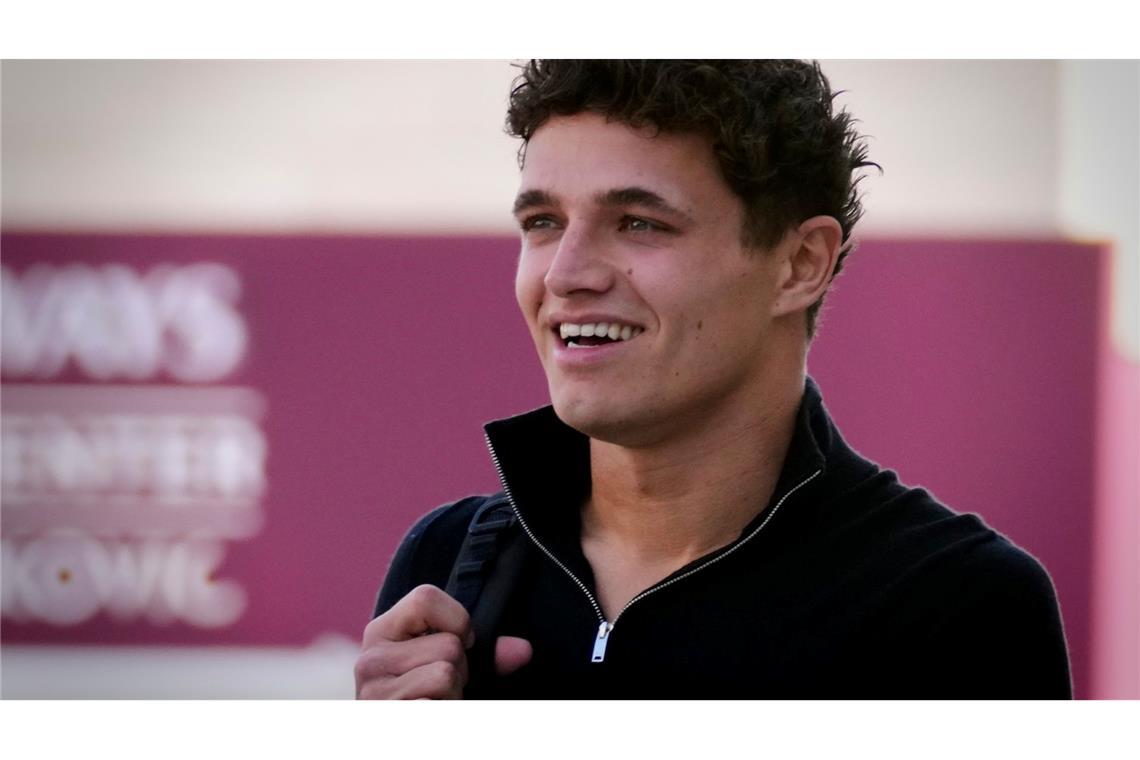 Gut gelaunt vor der möglichen Krönung: WM-Spitzenreiter Lando Norris.