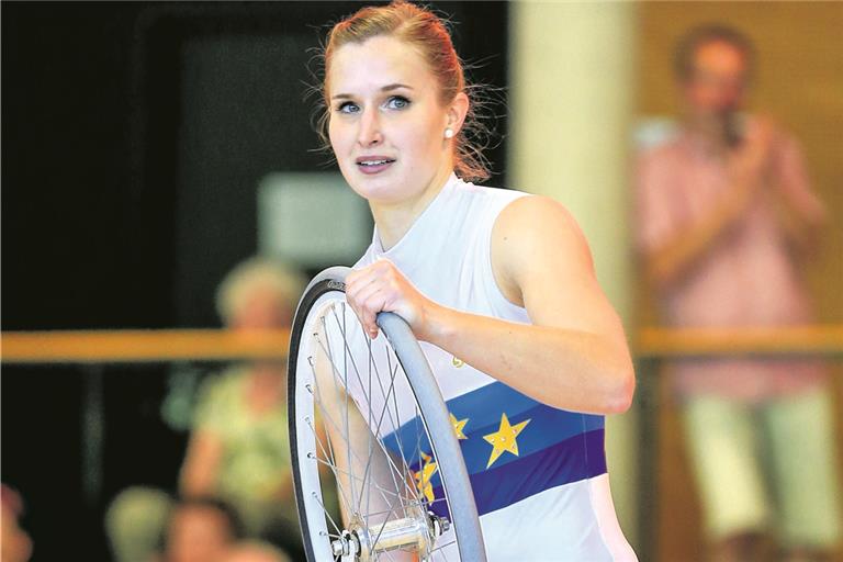 Gut vorbereitet für die Titelkämpfe: Die Weissacher Kunstradfahrerin Viola Brand. Foto: A. Becher