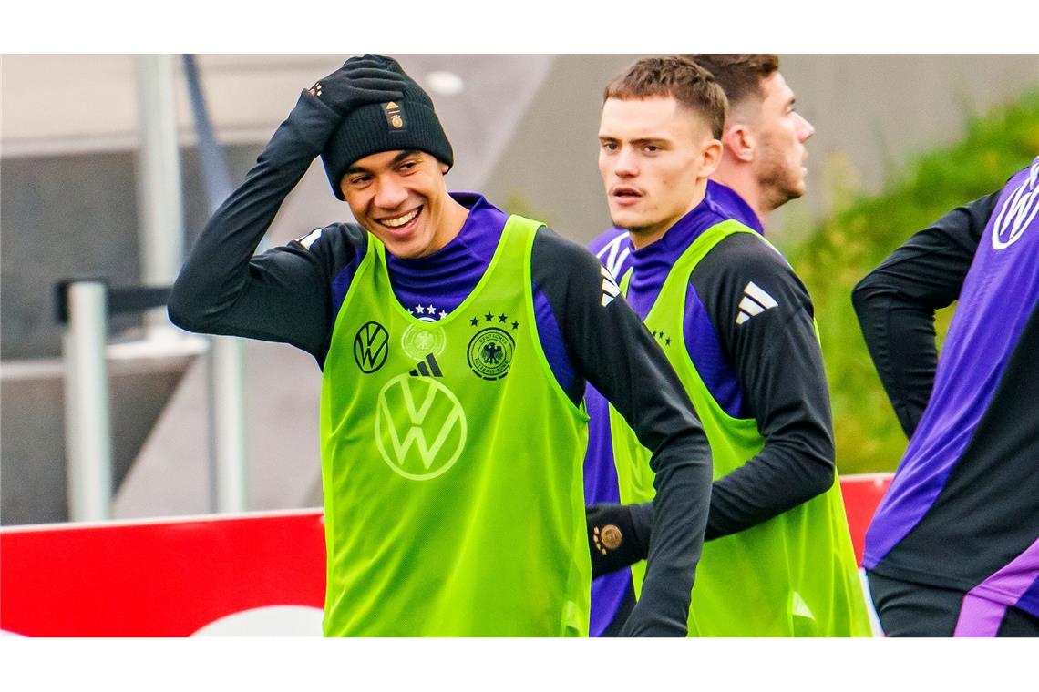 In Baumanns Socken: Nagelsmann will jetzt Platz eins Gute Laune bei Bayerns Jungstar Musiala in der Nationalmannschaft