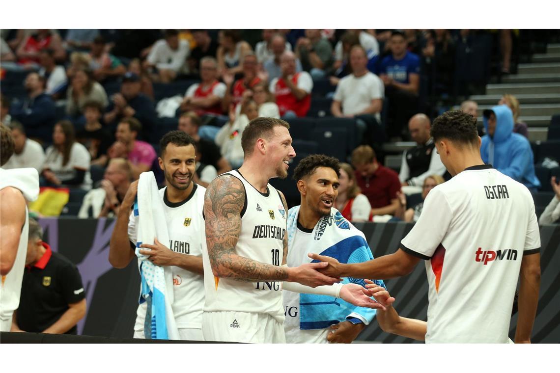 "Heute durfte jeder mal": Höchster EM-Sieg der Basketballer Gute Laune bei den Weltmeistern.
