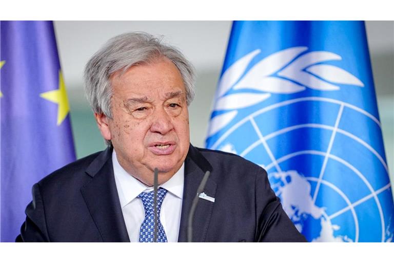 Guterres bei einem Besuch in Berlin