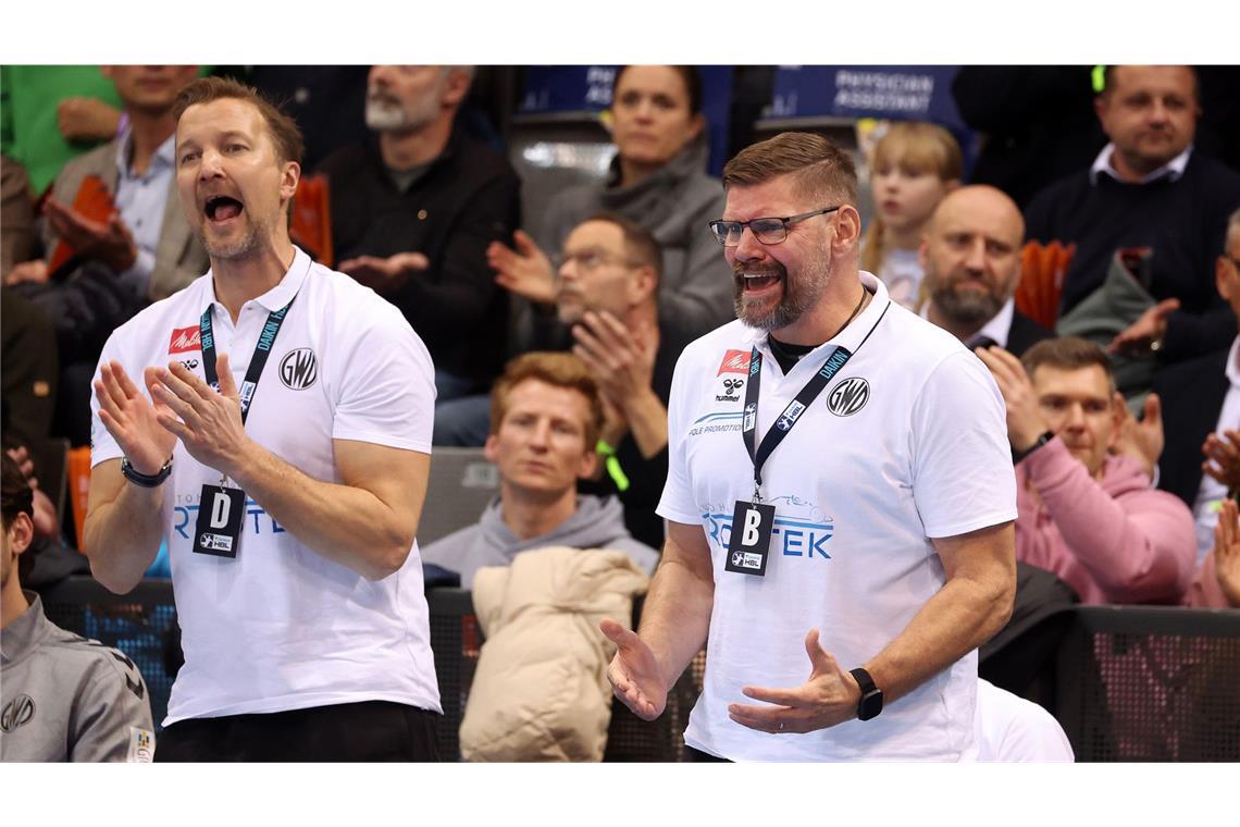 GWD-Coach Aaron Ziercke (re.) war sauer.