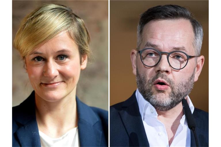 Haben als erstes Duo ihre Kandidatur für den SPD-Vorsitz angekündigt: Christina Kampmann und Michael Roth. Foto: Skolimowska/von Jutrczenka