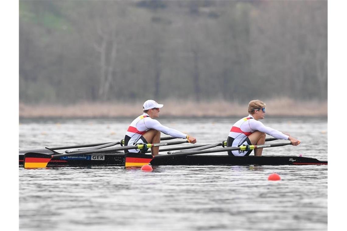 Zeidler gewinnt Gold - Achter nur Vierter Haben bei der EM in Italien Silber geholt: Jonathan Rommelmann und Jason Osborne in Aktion. Foto: Danilo Vigo/LPS via ZUMA Wire/dpa