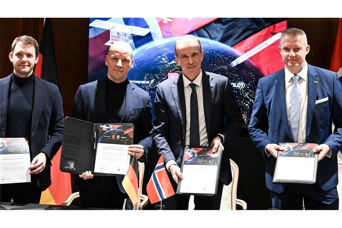 Haben ehrgeizige Pläne im All: Die Chefs von Helsing und Kongsberg.