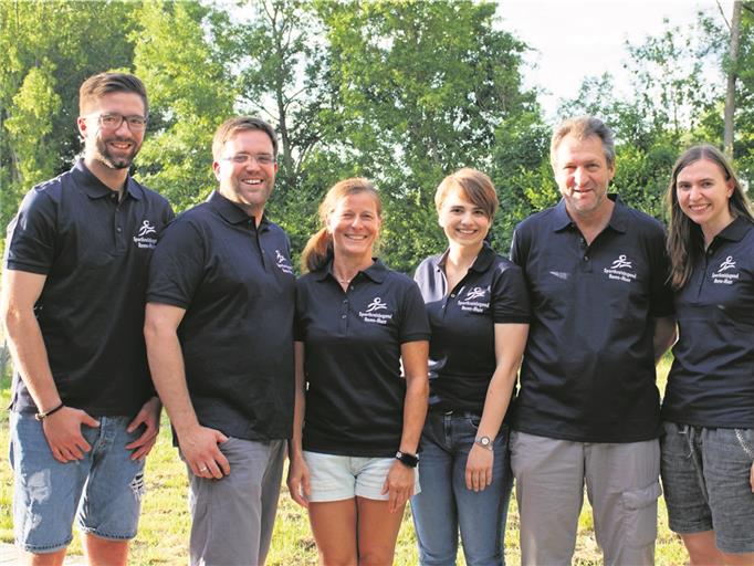 Haben mit der Sportkreisjugend einiges vor (von links): Die Vorstandsmitglieder Marcel Schaich, Marc Schiller, Yvonne Benz, Stine Dlapal, Albrecht Niessner und Franziska Exner.Foto: privat