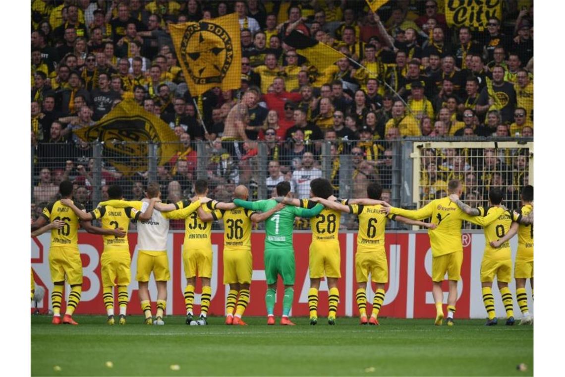 Haben noch die Chance auf die Note 1: Borussia Dortmund. Foto: Patrick Seeger