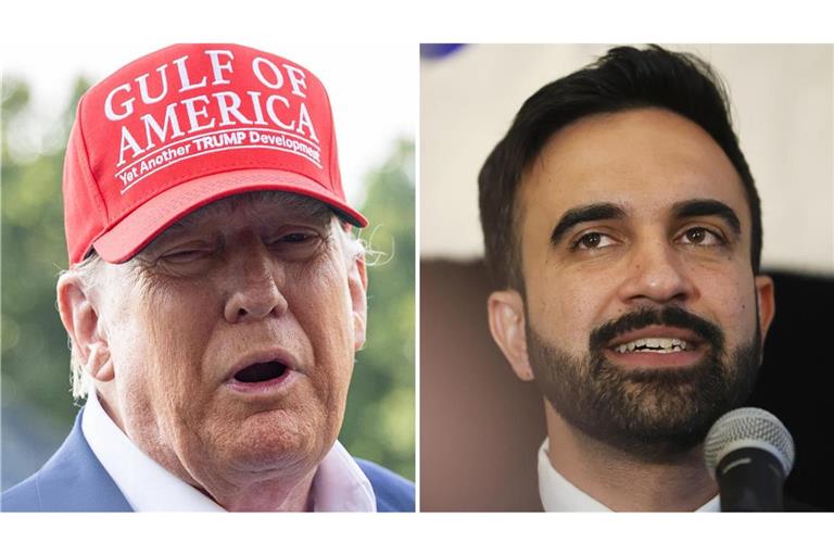 Halten wenig von der Politik des jeweils Anderen: Donald Trump und Zohran Mamdani.