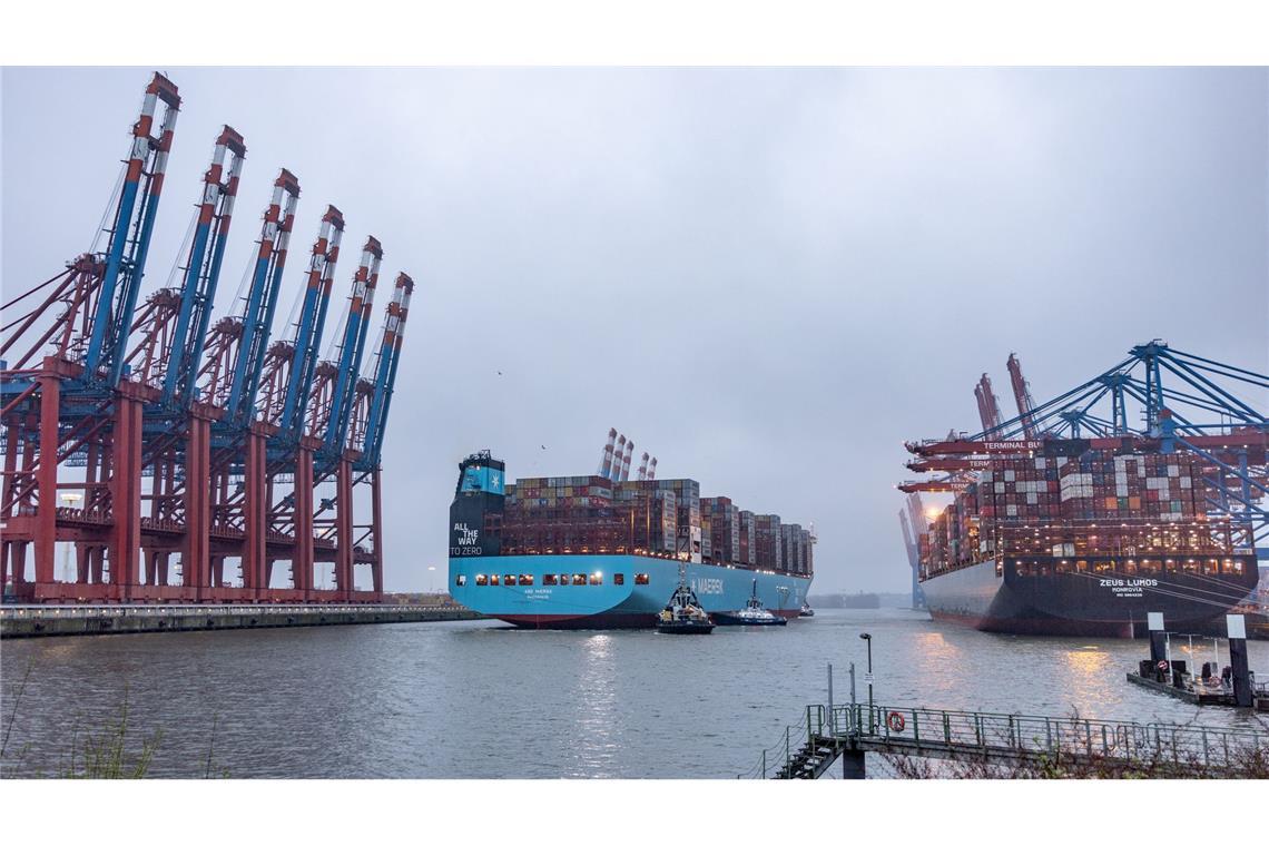 Hamburg blieb 2025 mit Abstand der wichtigste deutsche Hafen (Archivbild)