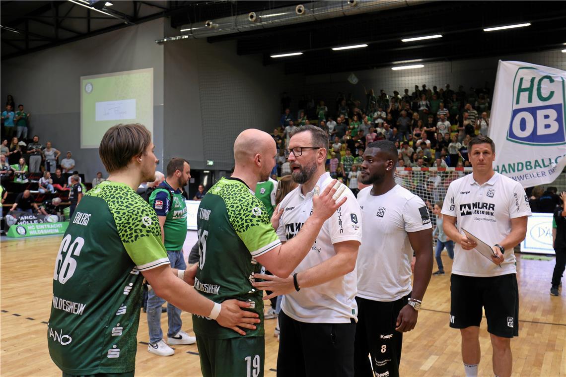 Handball, HC Oppenweiler/Backnang, Rückspiel beim HC Eintracht Hildesheim und Ju...