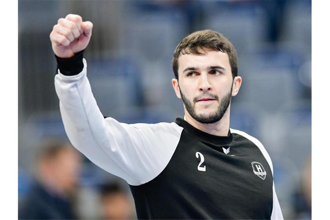 Handballer Romain Lagarde. Foto: Uwe Anspach/Archivbild