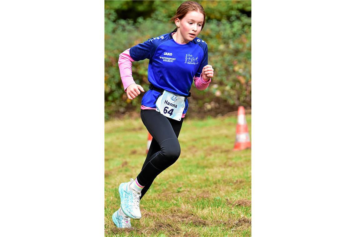 Hanna Bäuerle (64, TC Backnang). Kinder Crossduathlon Backnang 2025 rund um das ...