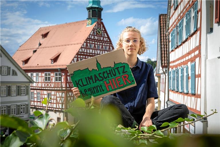 Hanna Steckl fordert auch auf kommunaler Ebene mehr Einsatz für den Klimaschutz. Foto: A. Becher